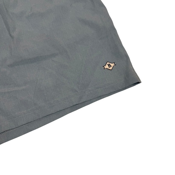 Burlebo Mens Performance Everyday Shorts Light Blue XXL Elastic Waist 8in Inseam - Picture 6 of 7